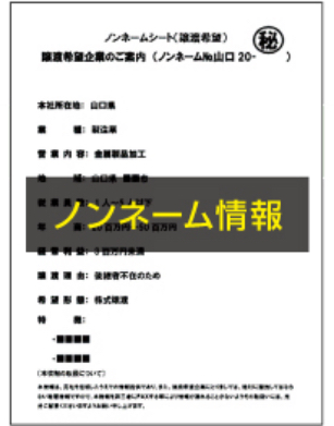 ノンネーム情報の図